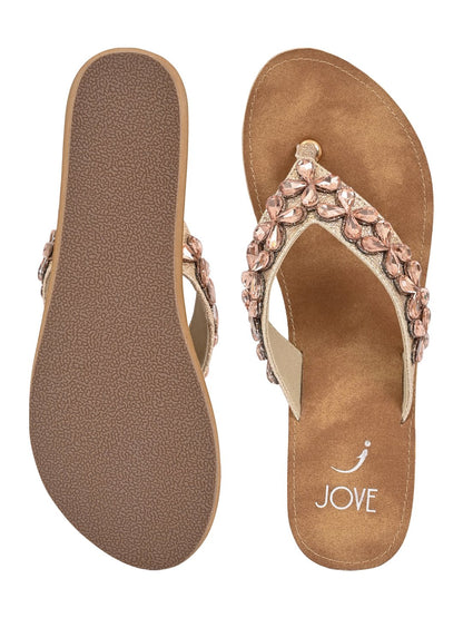 Footwear, Women Footwear, Rose Gold Sandals