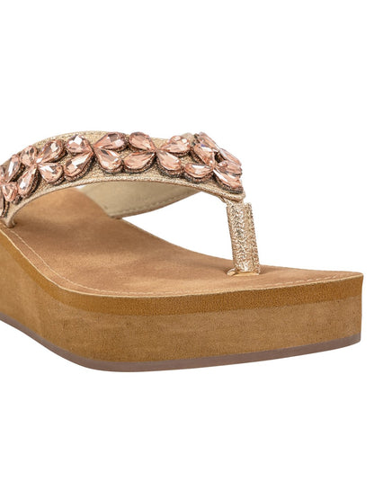 Footwear, Women Footwear, Rose Gold Sandals