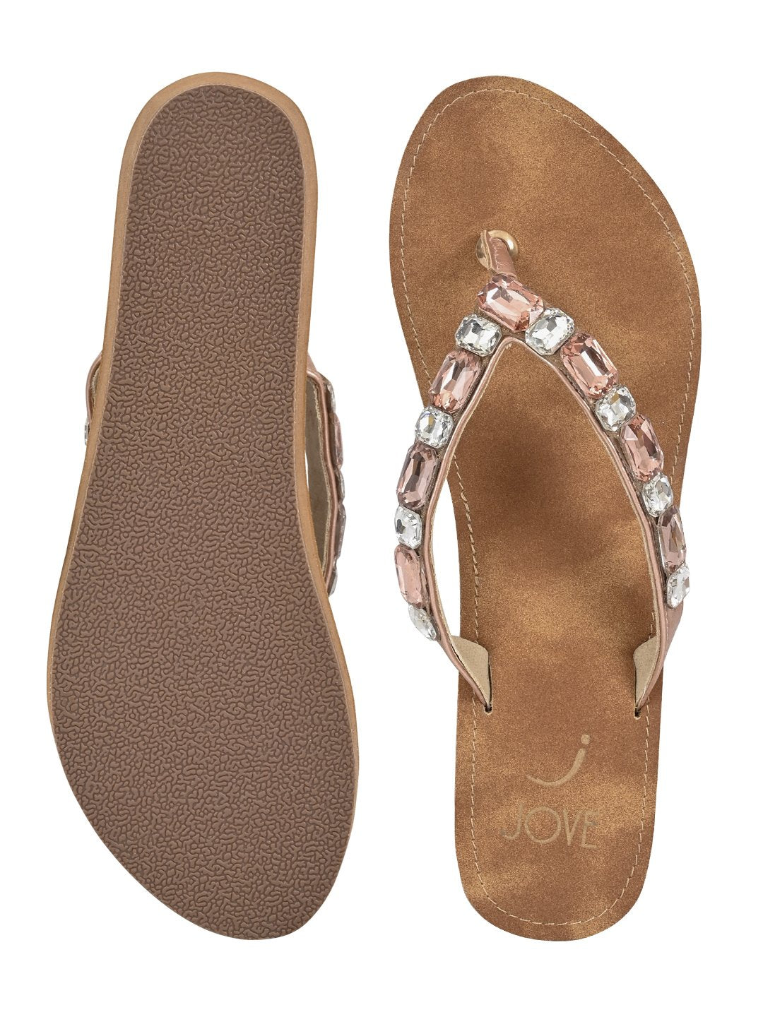 Footwear, Women Footwear, Rose Gold Sandals