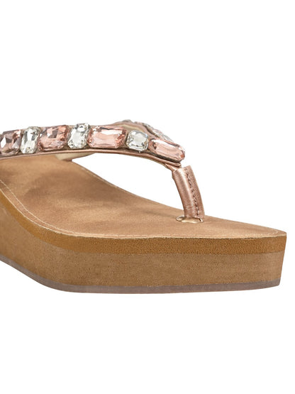 Footwear, Women Footwear, Rose Gold Sandals