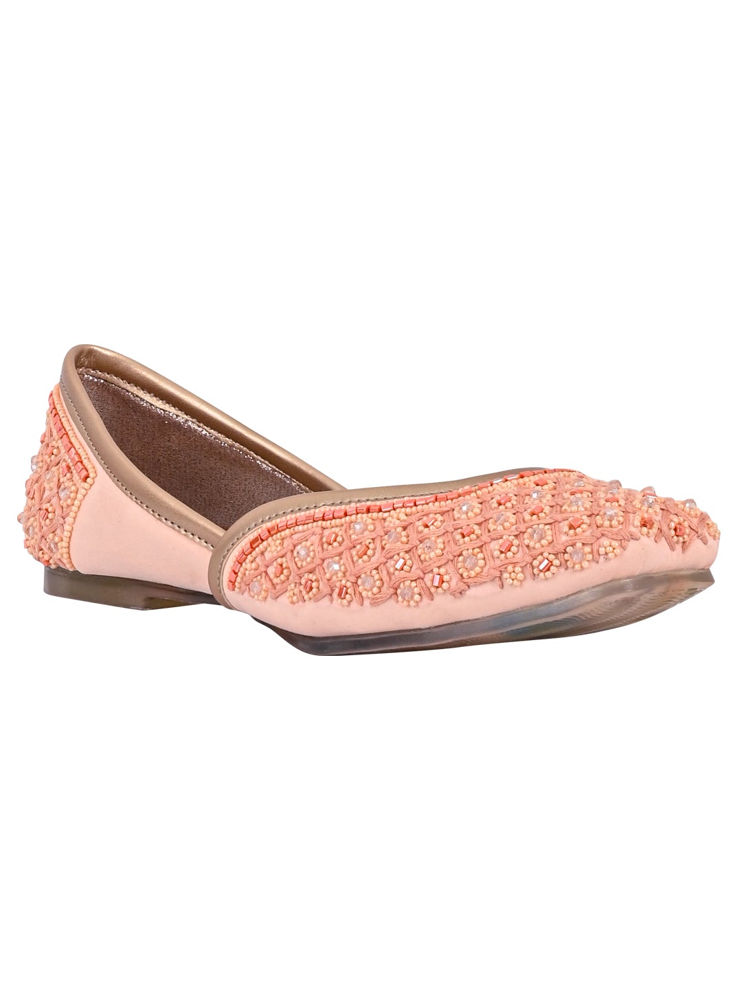 Footwear, Women Footwear, Pink Mojaris