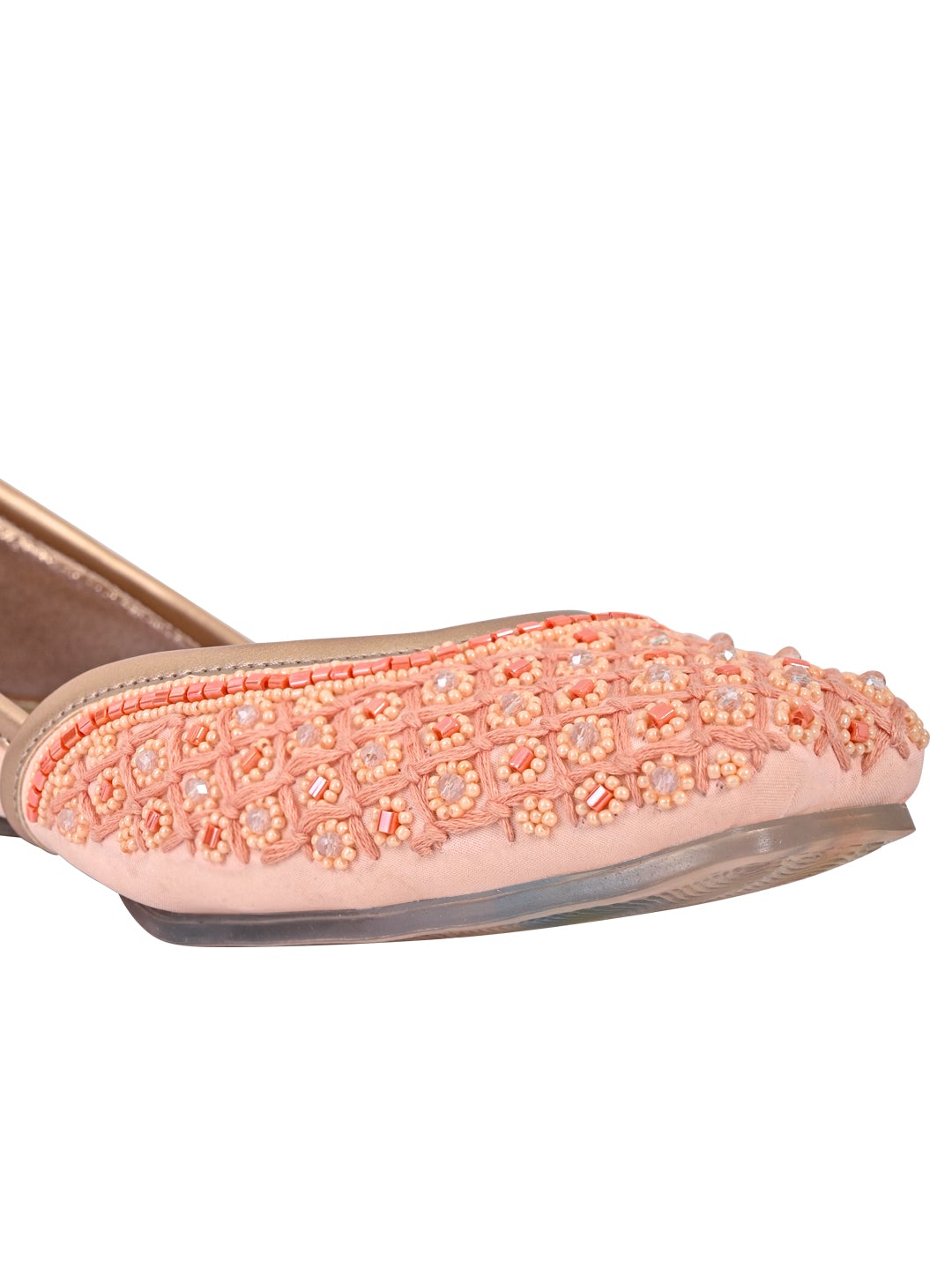 Footwear, Women Footwear, Pink Mojaris