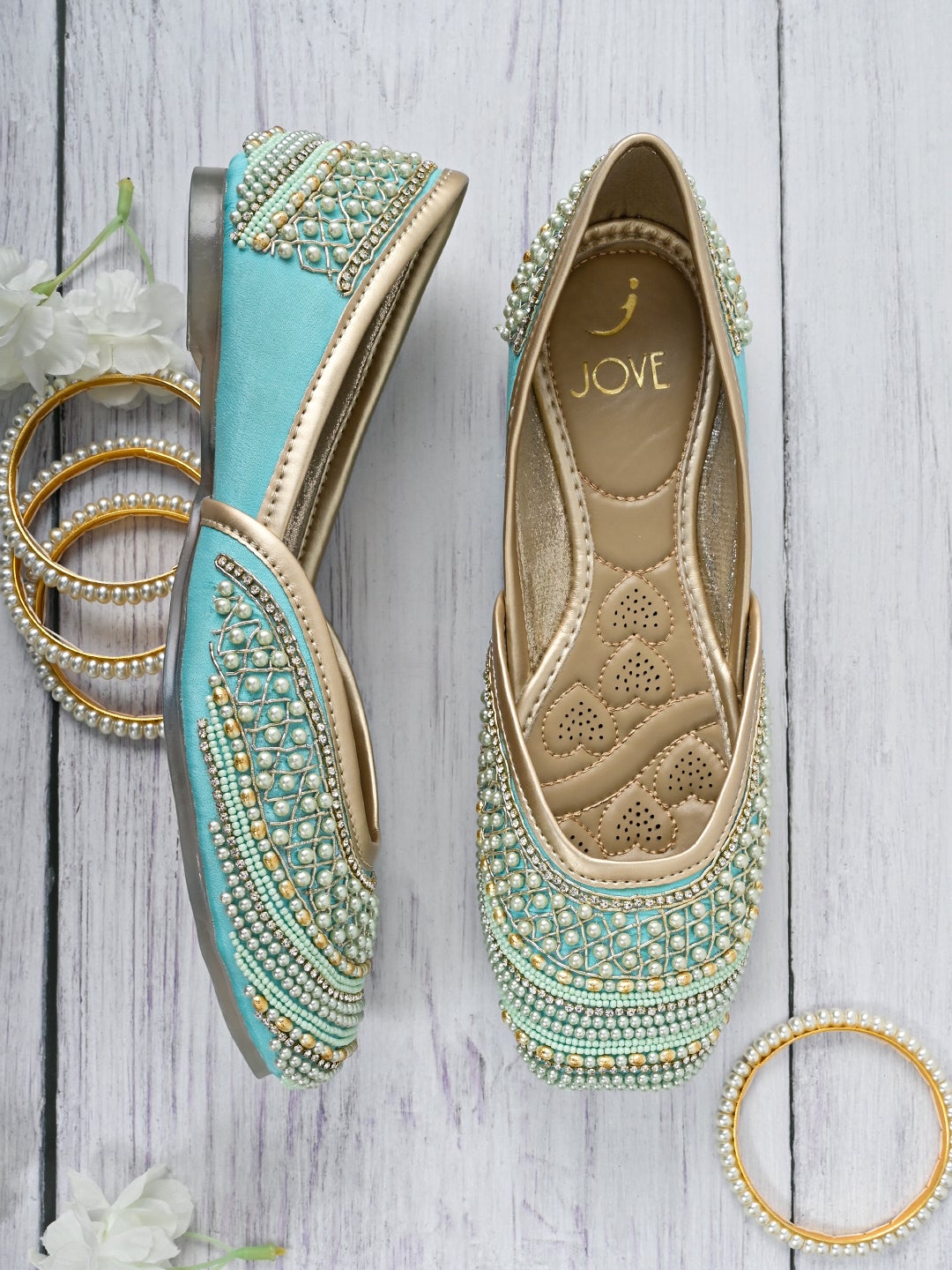 Footwear, Women Footwear, Aqua Mojaris