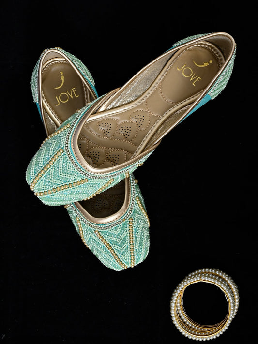 Footwear, Women Footwear, Aqua Mojaris