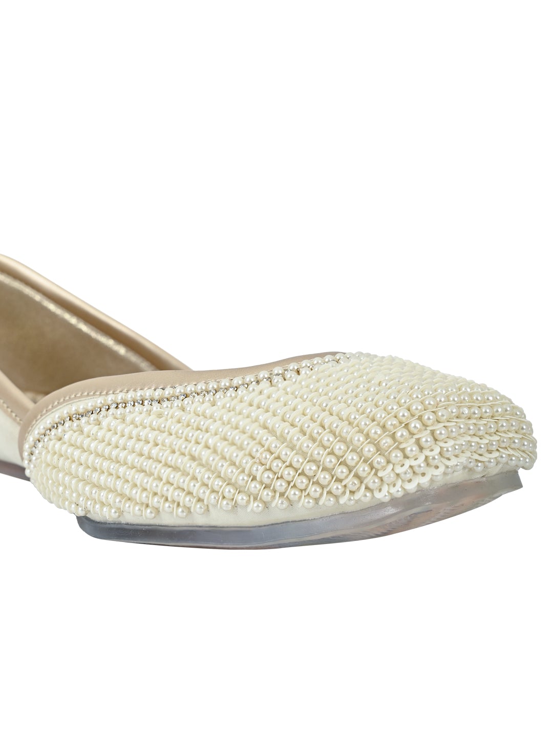 Footwear, Women Footwear, White Mojaris