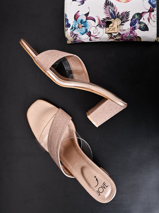 Footwear, Women Footwear, Rose Gold Sandals