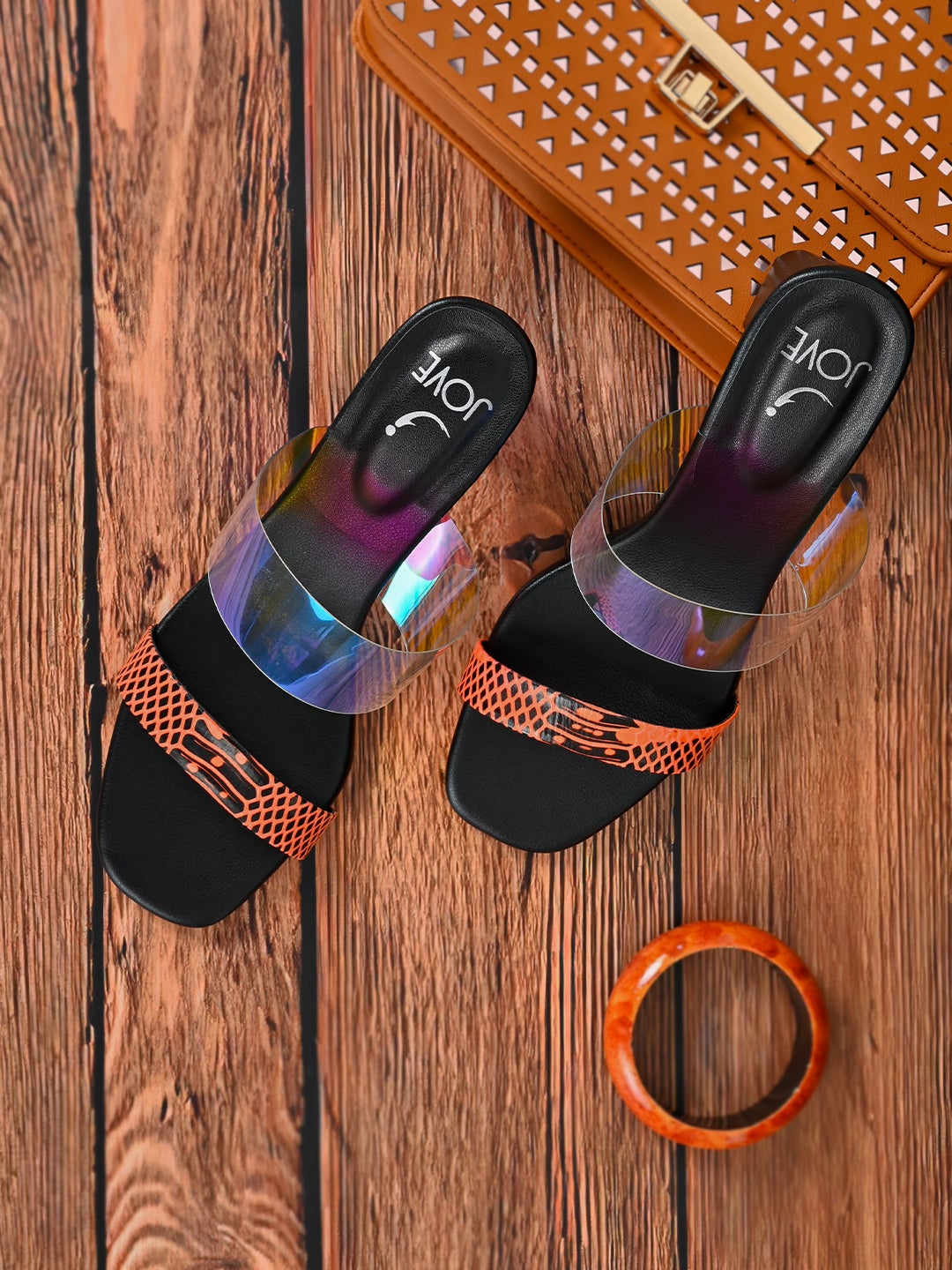 Footwear, Women Footwear, Orange Sandals