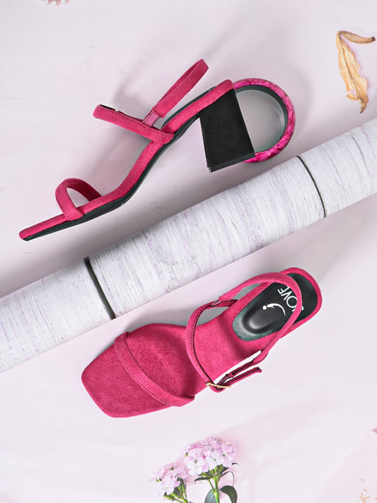 Footwear, Women Footwear, Fuchsia Sandals