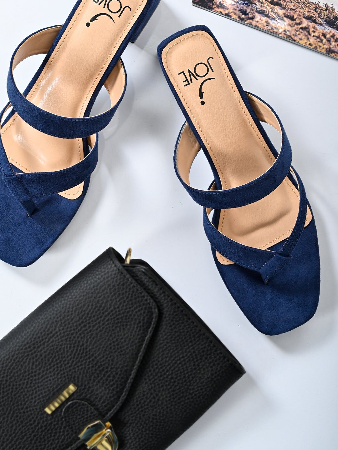 Footwear, Women Footwear, Navy Blue Sandals