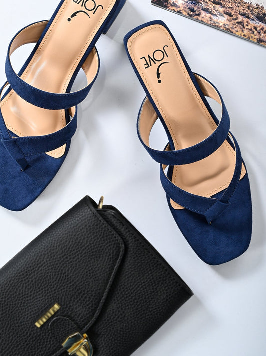 Footwear, Women Footwear, Navy Blue Sandals