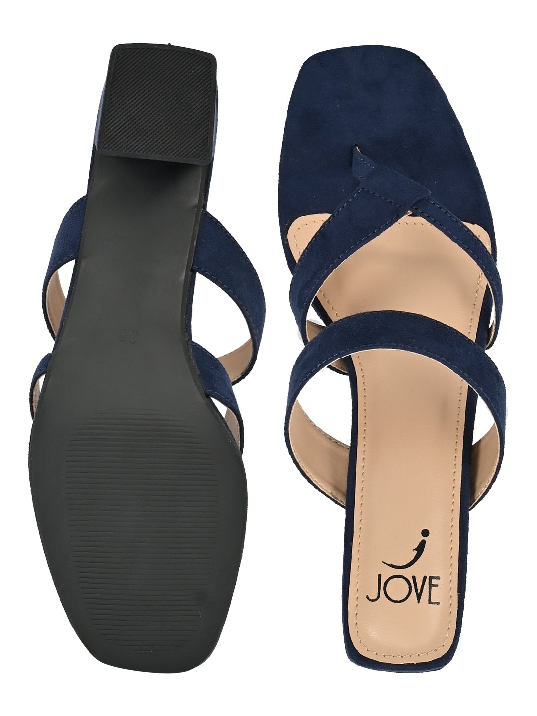 Footwear, Women Footwear, Navy Blue Sandals