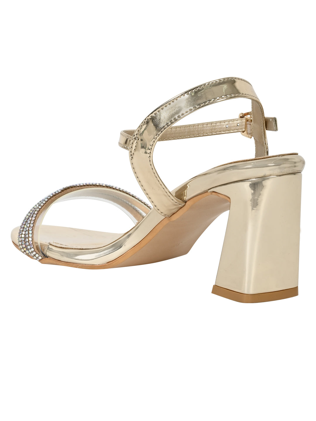 Footwear, Women Footwear, Golden Sandals