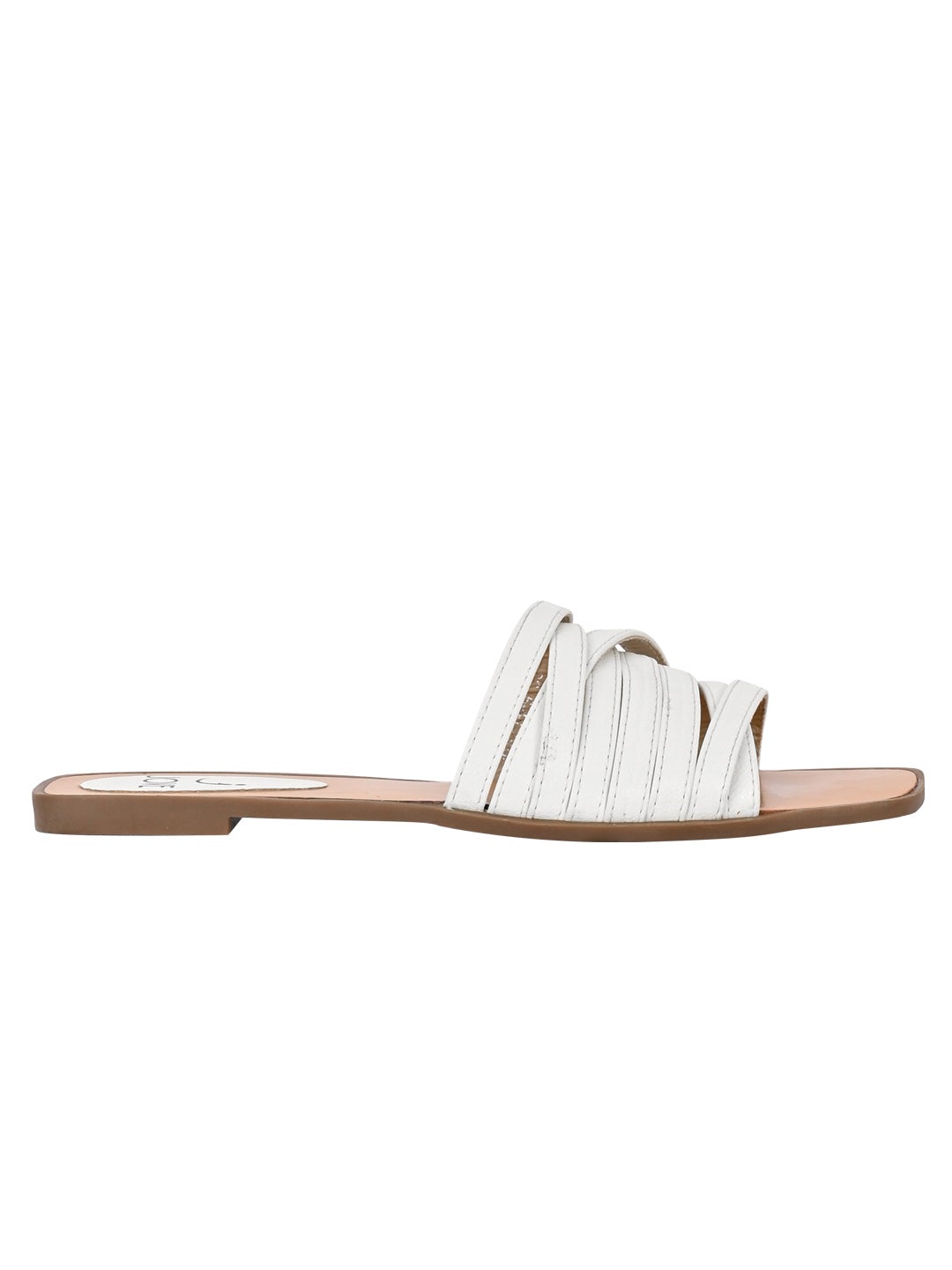 Footwear, Women Footwear, White Open Toe Flats