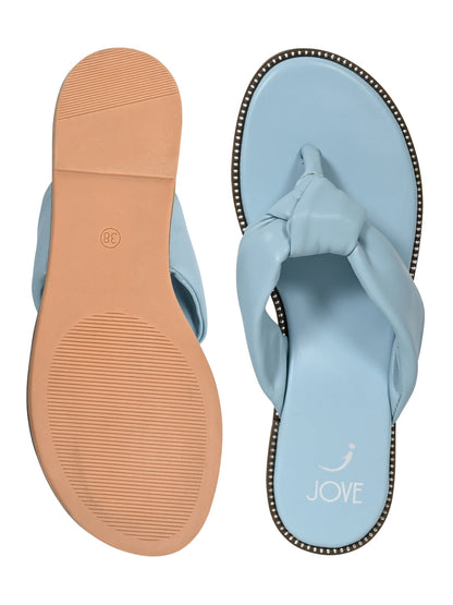 Footwear, Women Footwear, Aqua T-Strap Flats