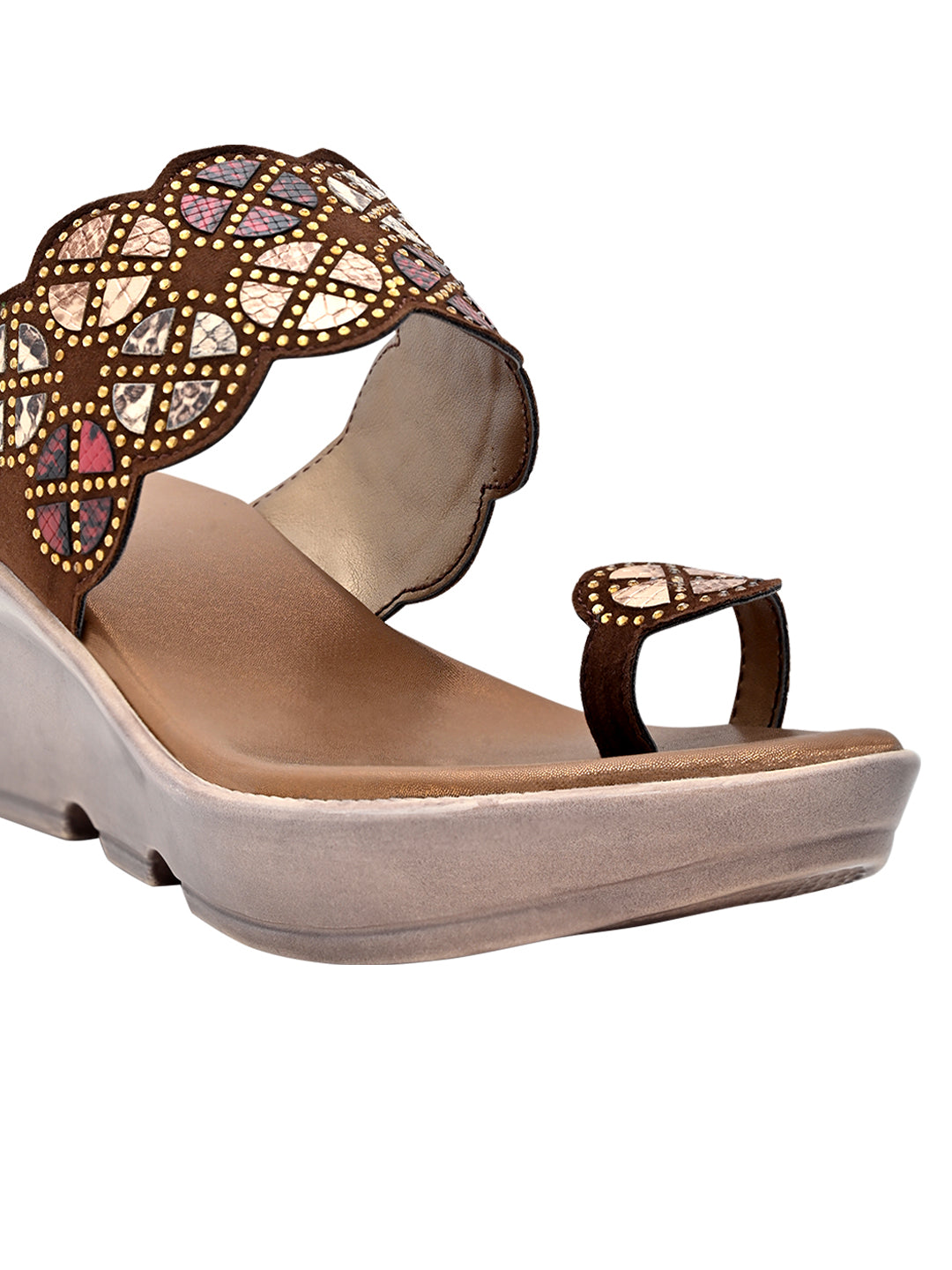 Footwear, Women Footwear, Copper Sandals