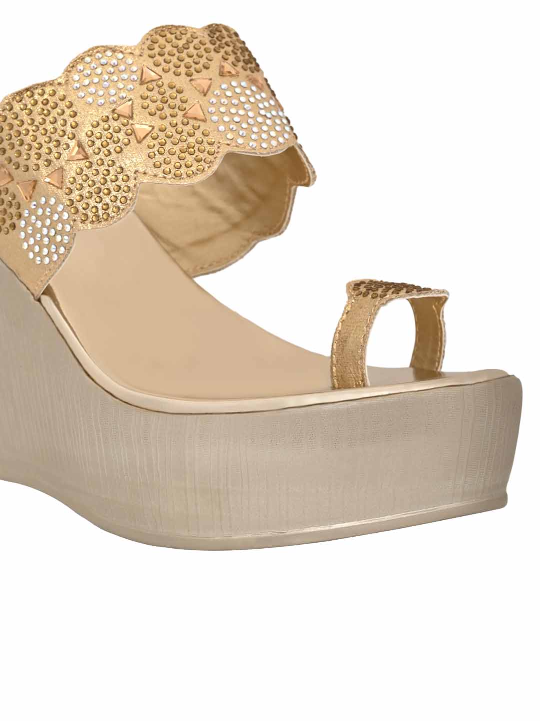 Footwear, Women Footwear, GOLD, One Toe Heel Sandals