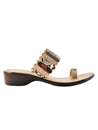 Footwear, Women Footwear, Golden Sandals