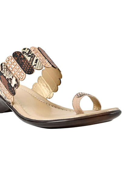 Footwear, Women Footwear, Golden Sandals