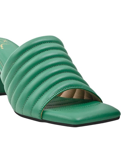 Footwear, Women Footwear, Green Sandals