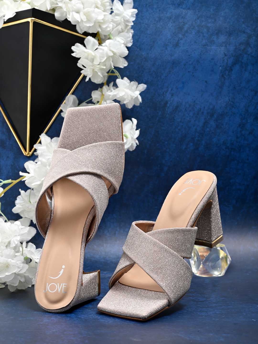 Footwear, Women Footwear, Rose Gold Sandals