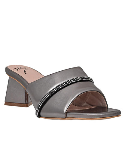 Footwear, Women Footwear, PEWTER, Heel Sandals