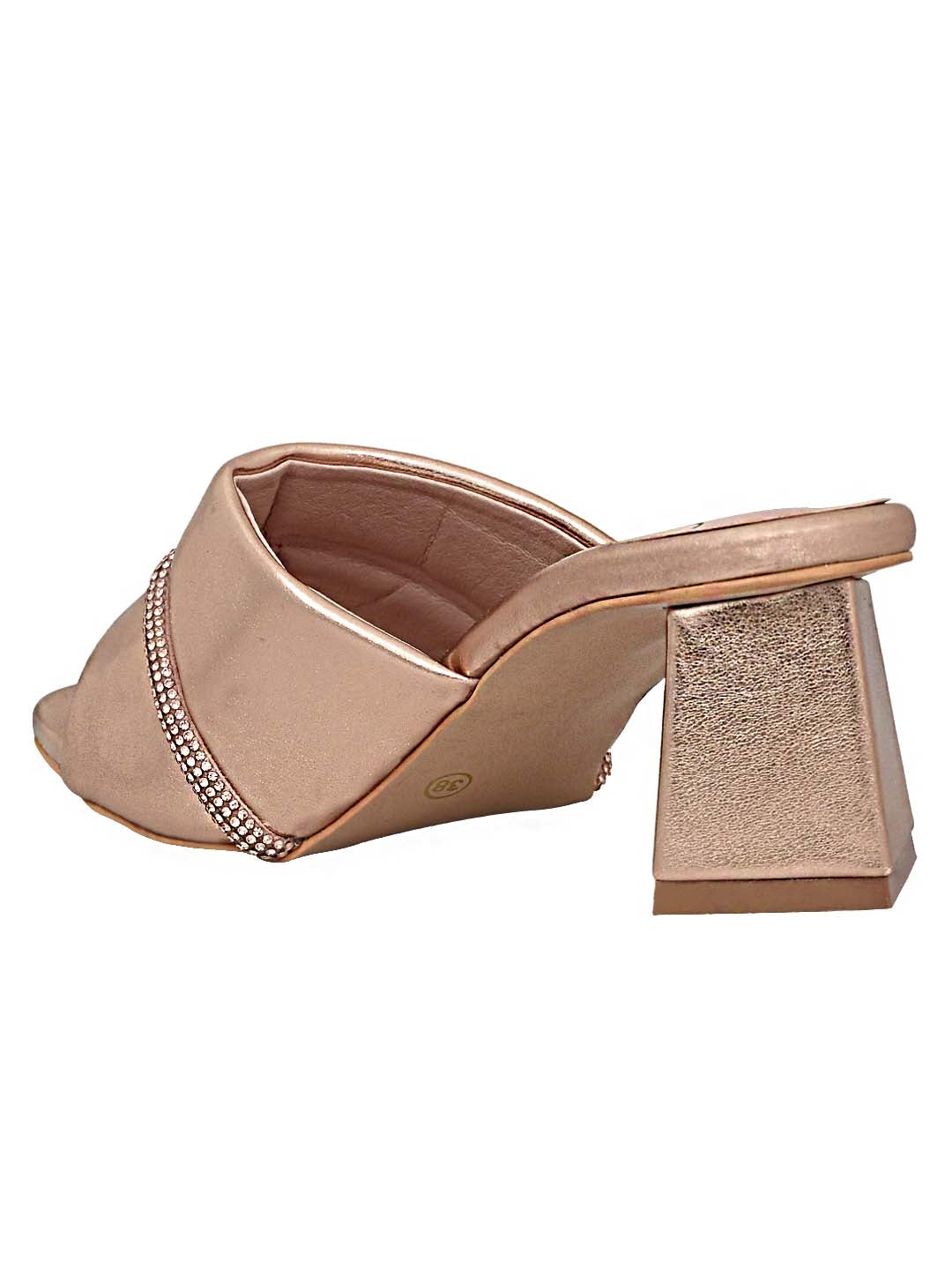 Footwear, Women Footwear, ROSE GOLD, Heel Sandals