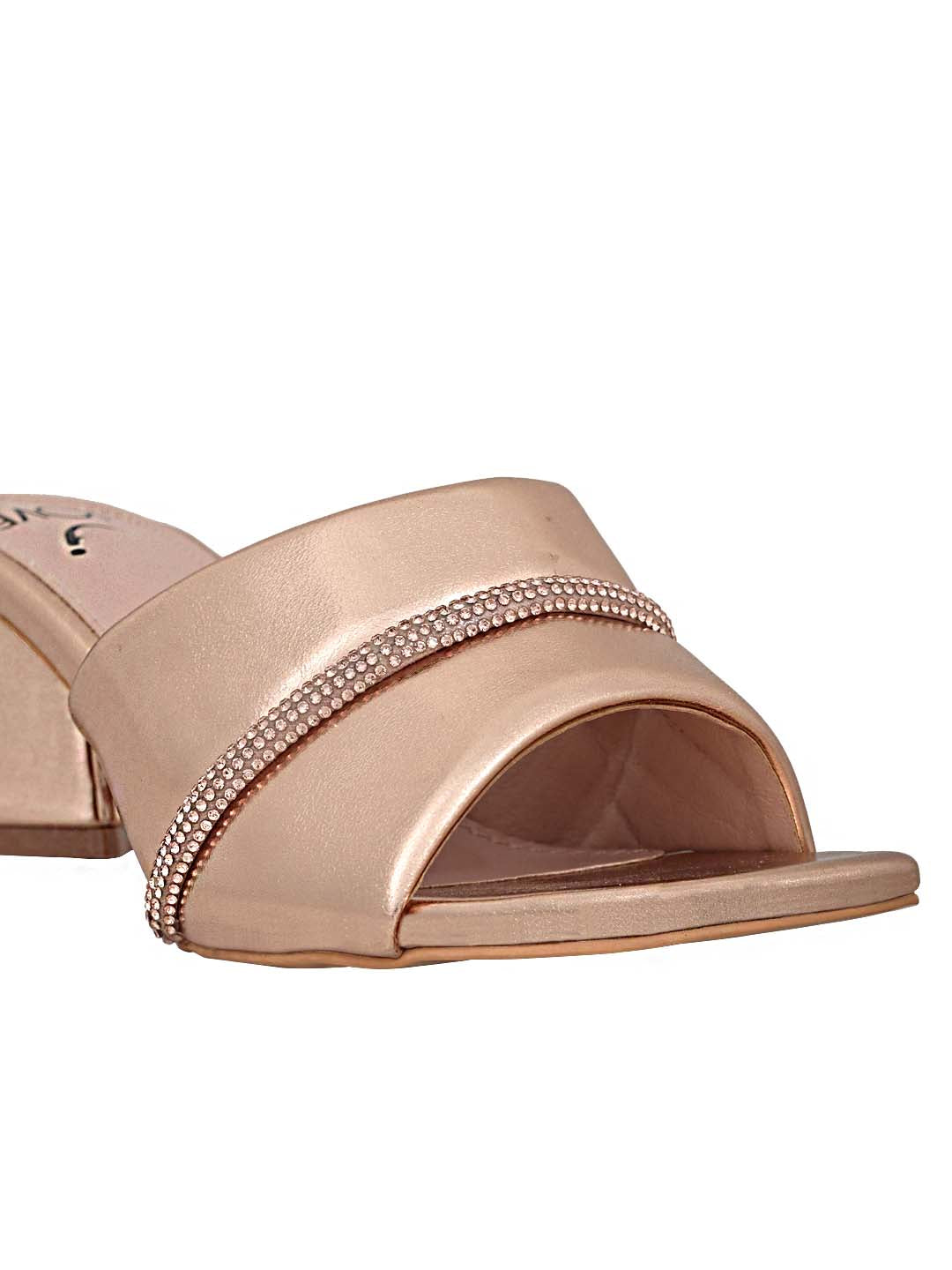 Footwear, Women Footwear, ROSE GOLD, Heel Sandals