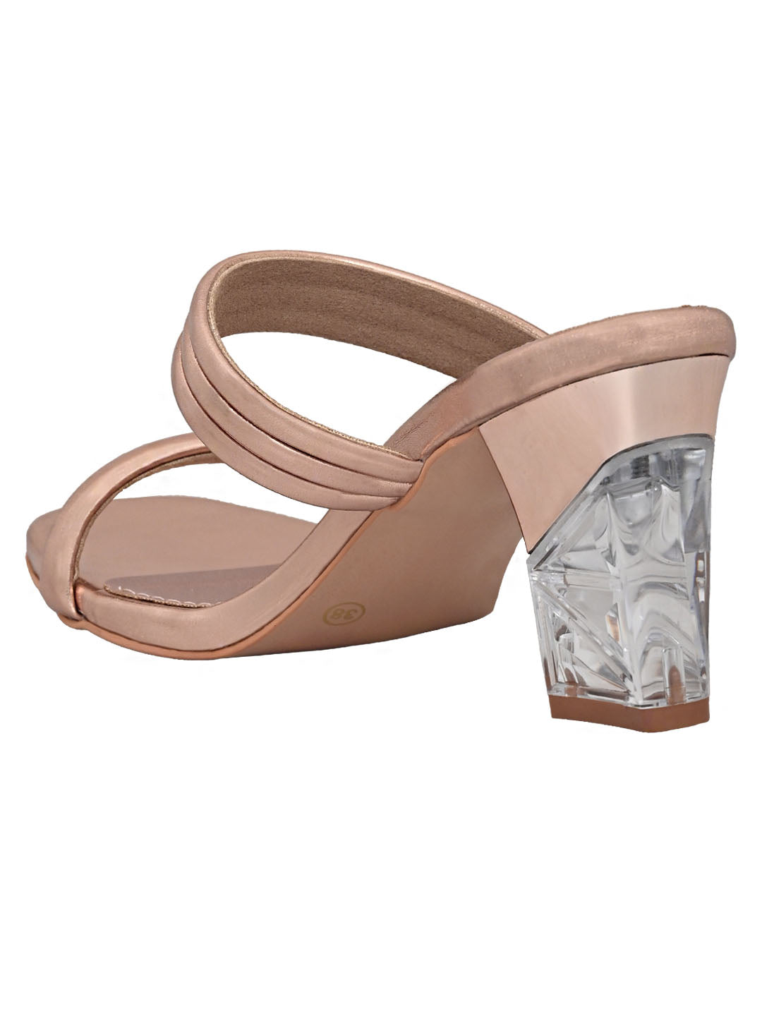 Footwear, Women Footwear, ROSE GOLD, Heel Sandals