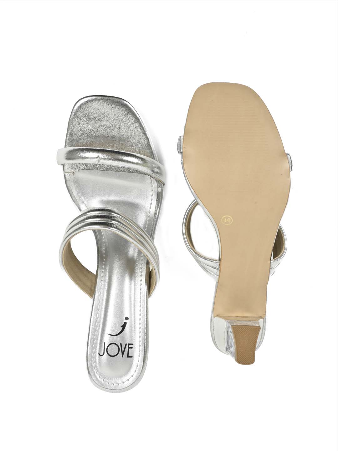 Footwear, Women Footwear, SILVER,Heels,Sandals