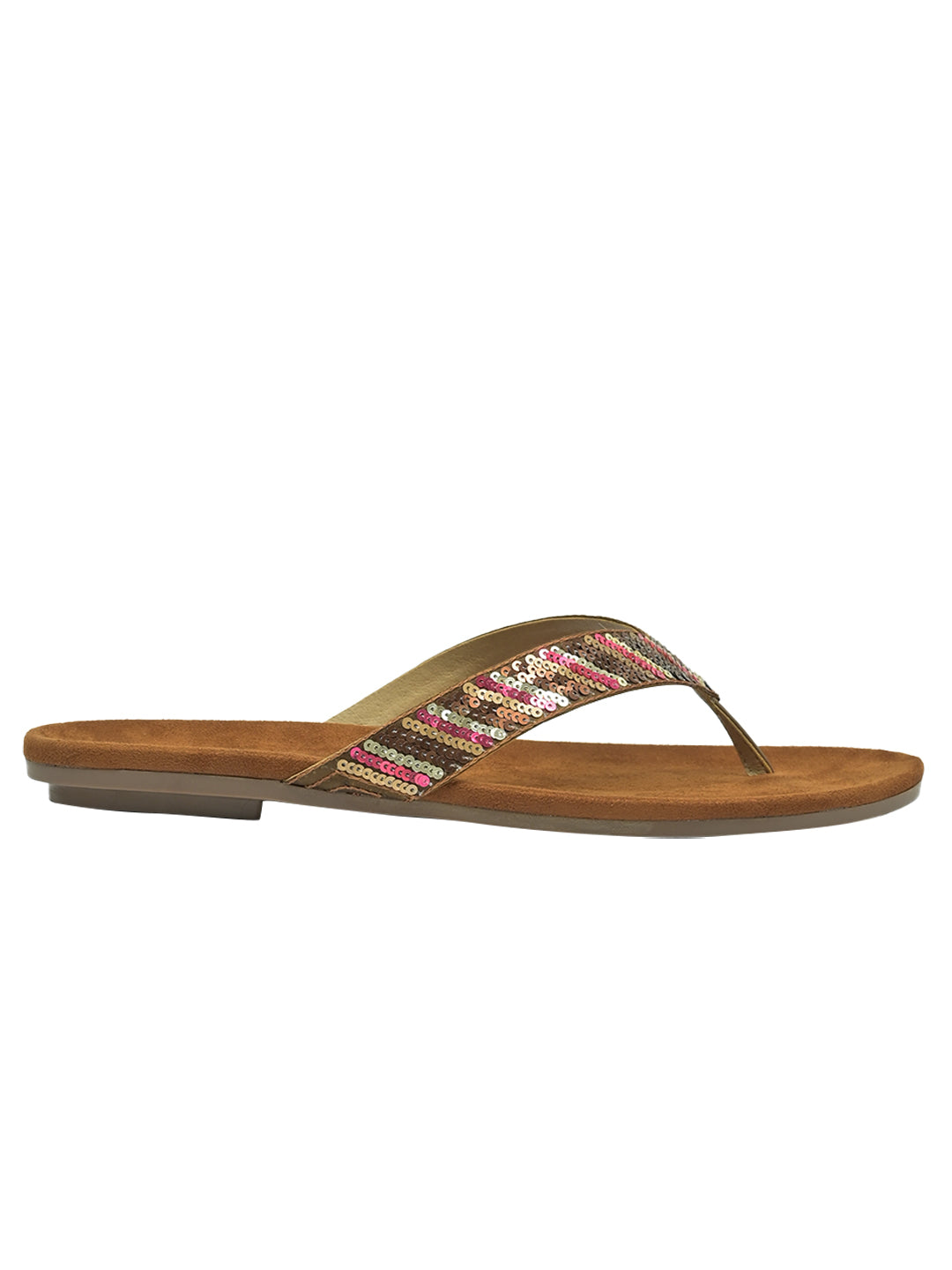  Footwear, Women Footwear, Tan T-Strap Flats