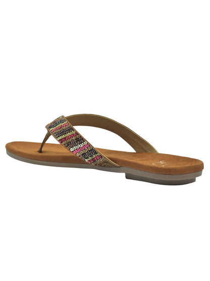  Footwear, Women Footwear, Tan T-Strap Flats