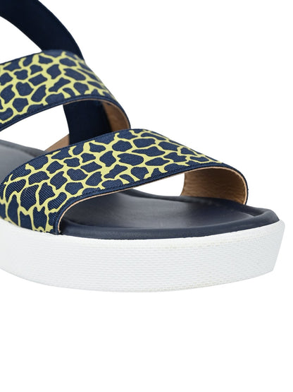 Footwear, Women Footwear, Navy Blue Sandals