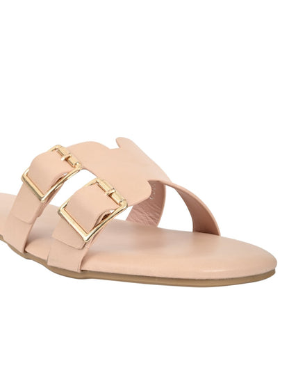 Footwear, Women Footwear, Pink Open Toe Flats