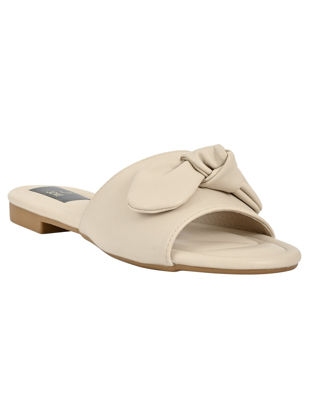 Footwear, Women Footwear, Beige Open Toe Flats