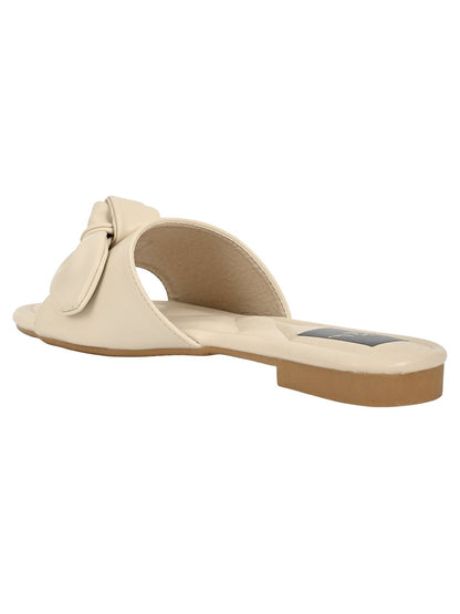 Footwear, Women Footwear, Beige Open Toe Flats