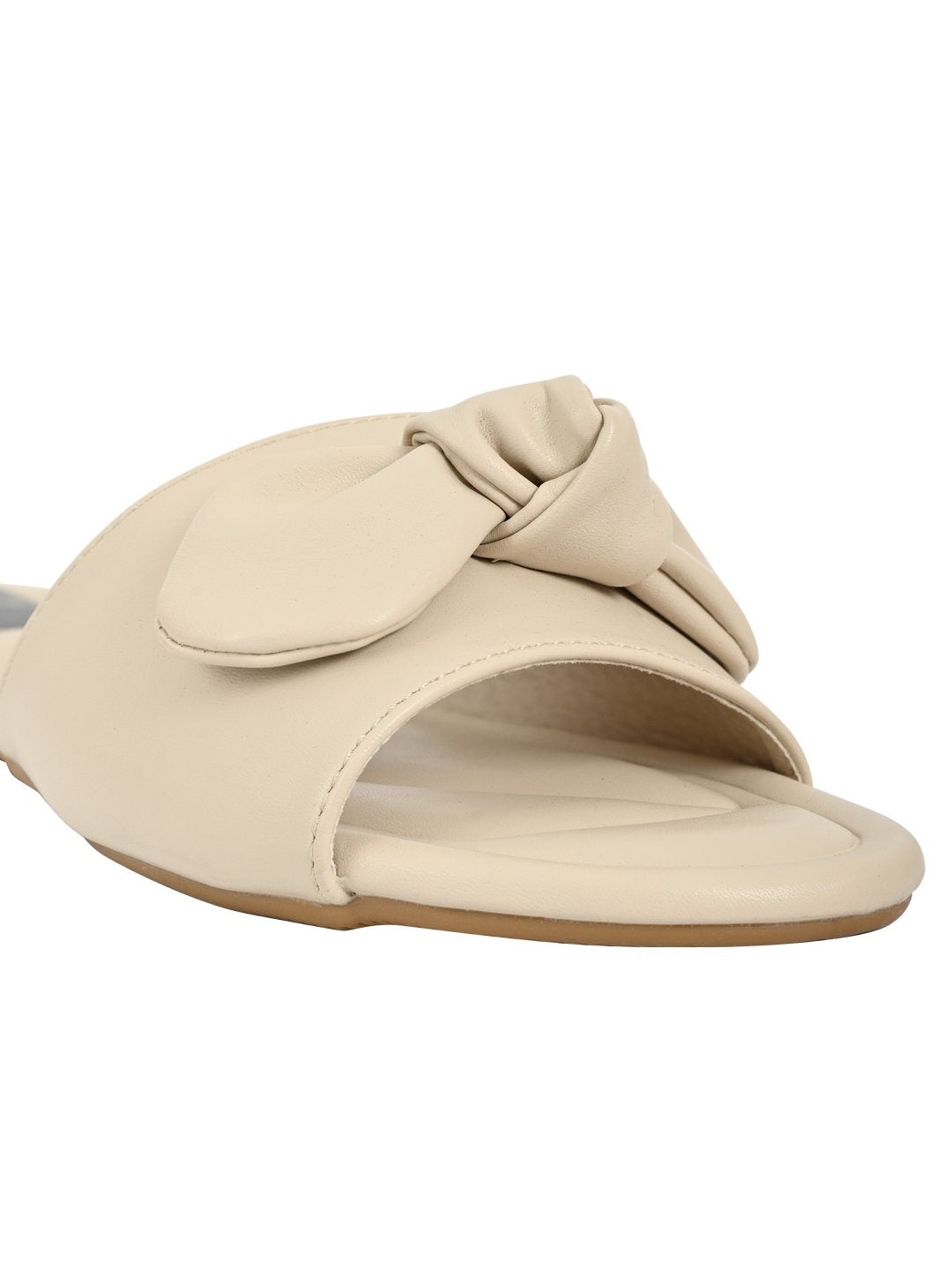 Footwear, Women Footwear, Beige Open Toe Flats