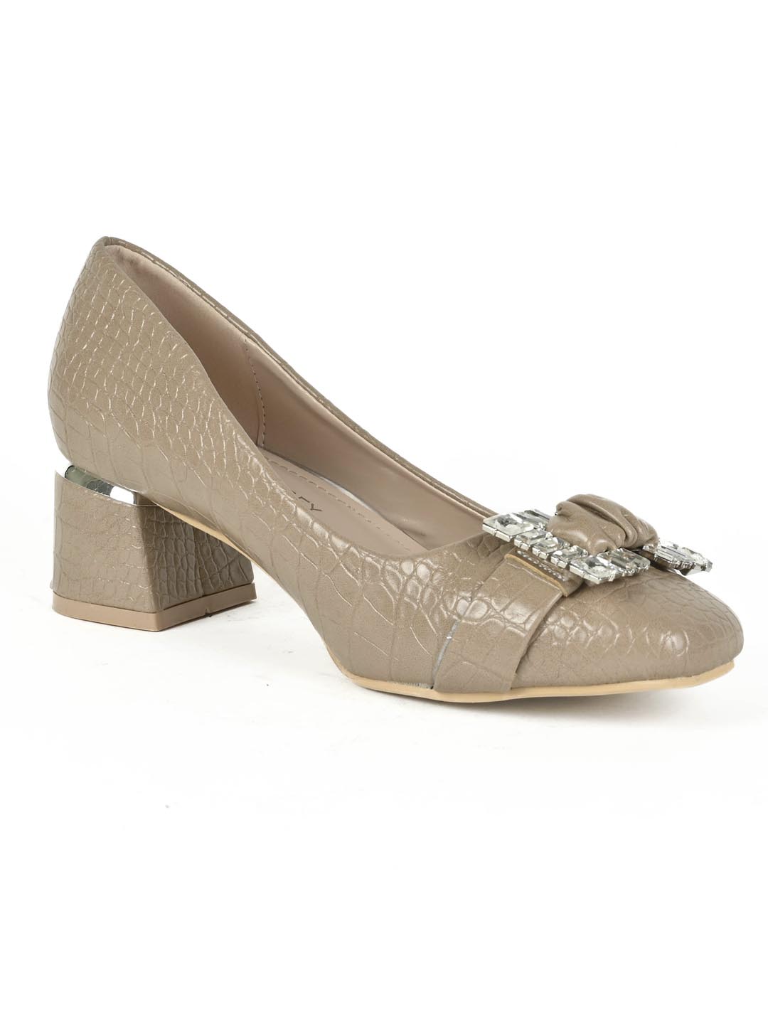 Footwear, Women Footwear, Khaki Pumps