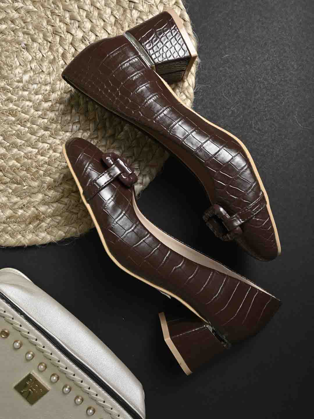 Footwear, Women Footwear, Brown Pumps