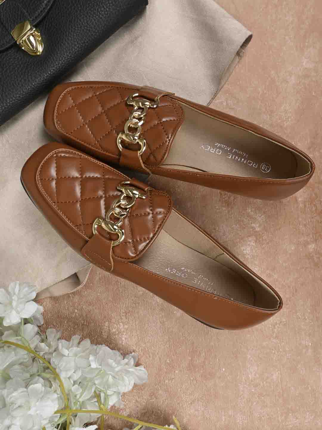 Footwear, Women Footwear, Tan Loafers