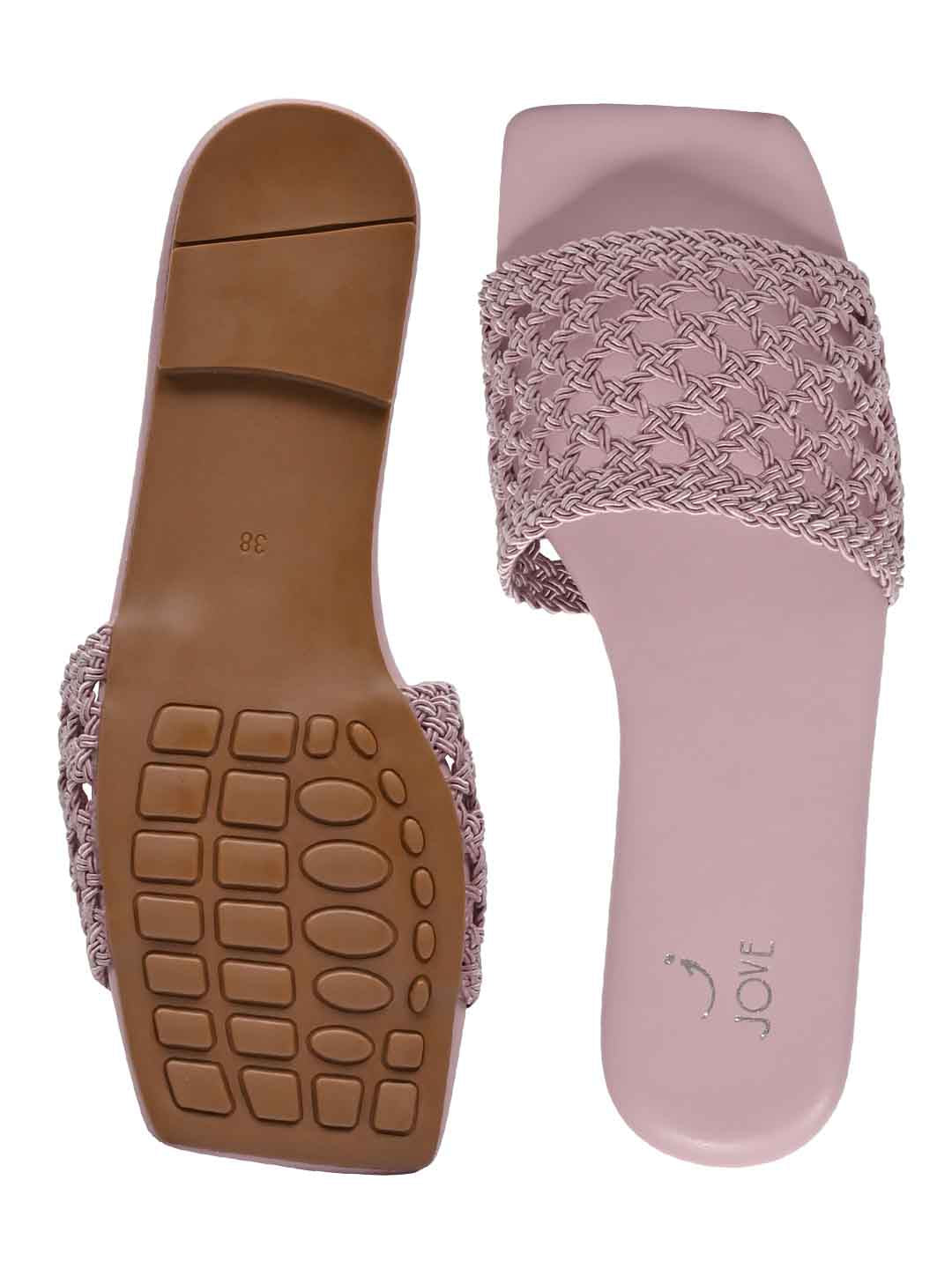 Footwear, Women Footwear, Lavender Open Toe Flats