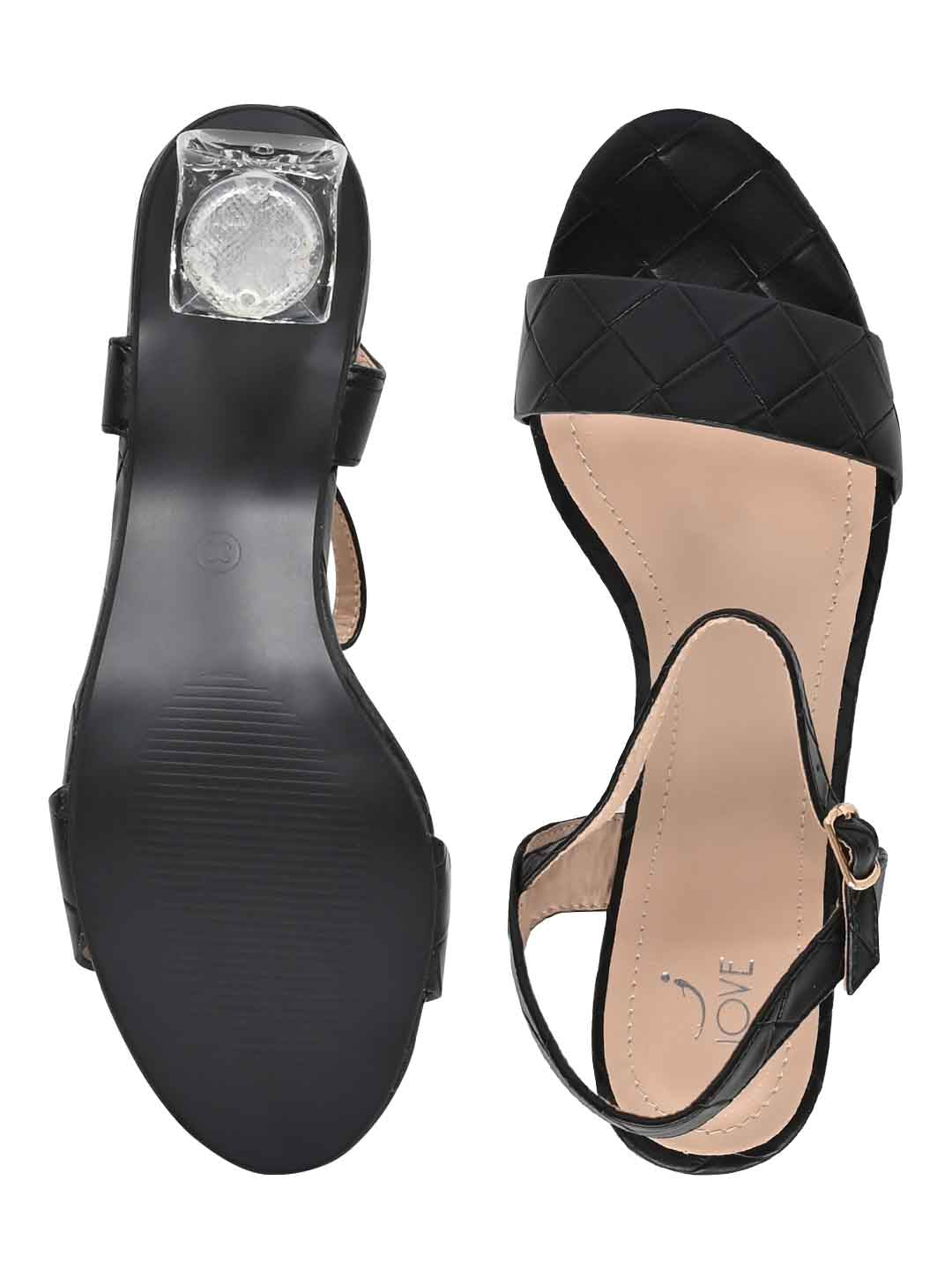 Footwear, Women Footwear, Black Sandals