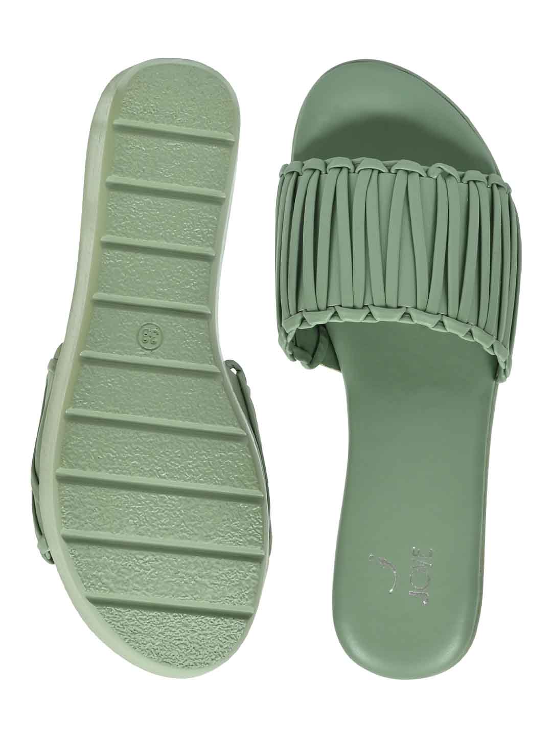 Footwear, Women Footwear, Sea Green Wedges