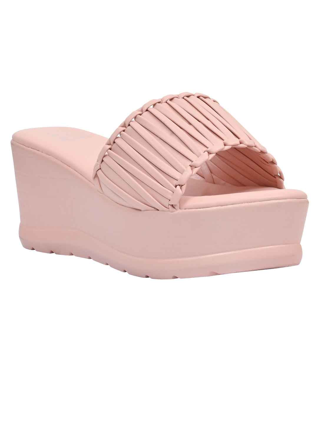 Footwear, Women Footwear, Pink Wedges