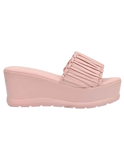 Footwear, Women Footwear, Pink Wedges