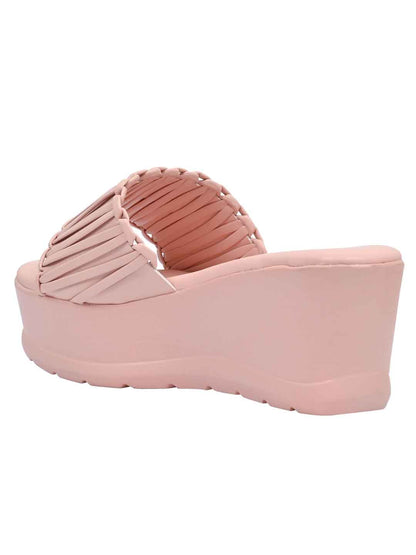 Footwear, Women Footwear, Pink Wedges