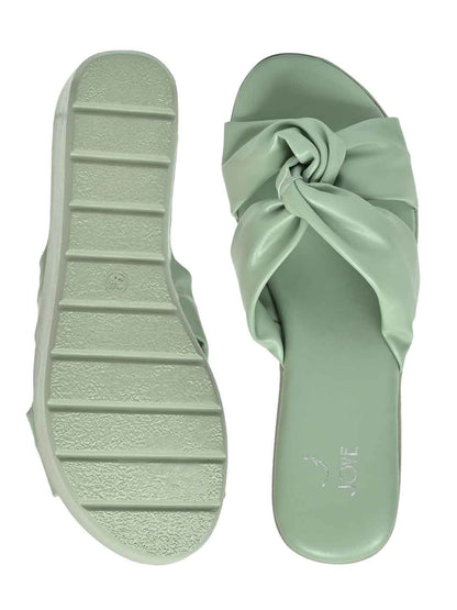 Footwear, Women Footwear, Sea Green Wedges