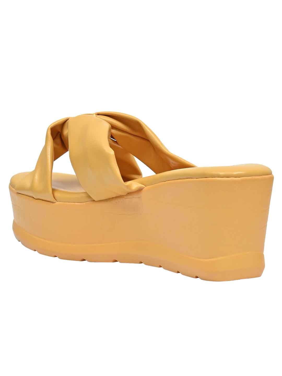 Footwear, Women Footwear, Mustard Wedges