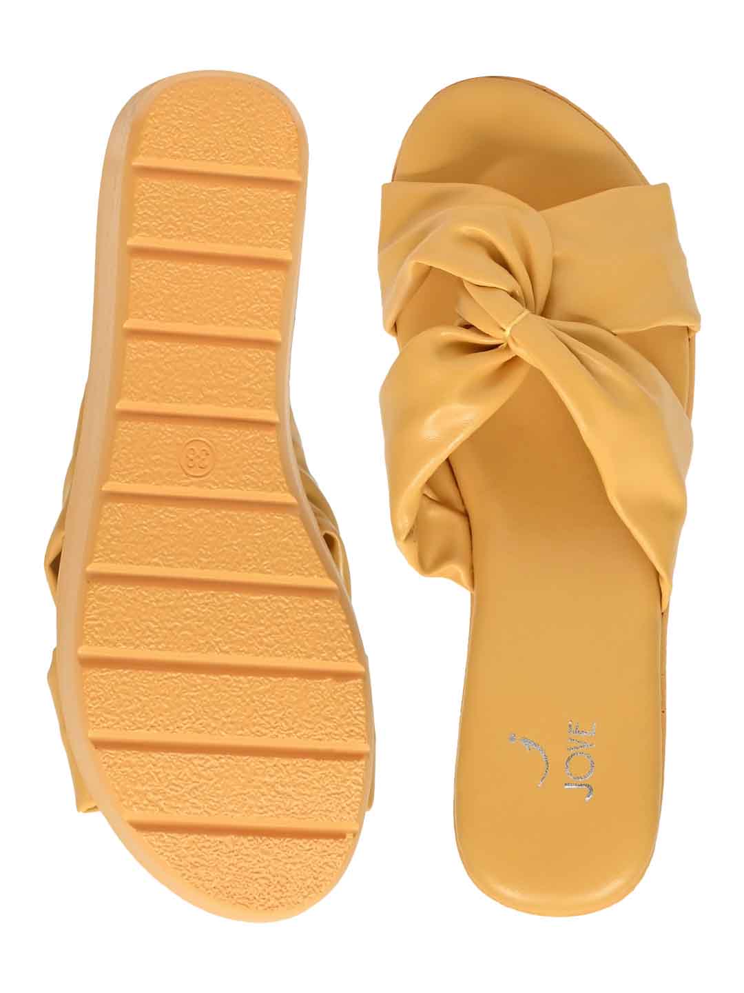 Footwear, Women Footwear, Mustard Wedges