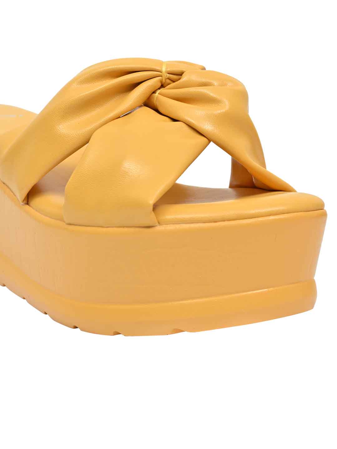 Footwear, Women Footwear, Mustard Wedges