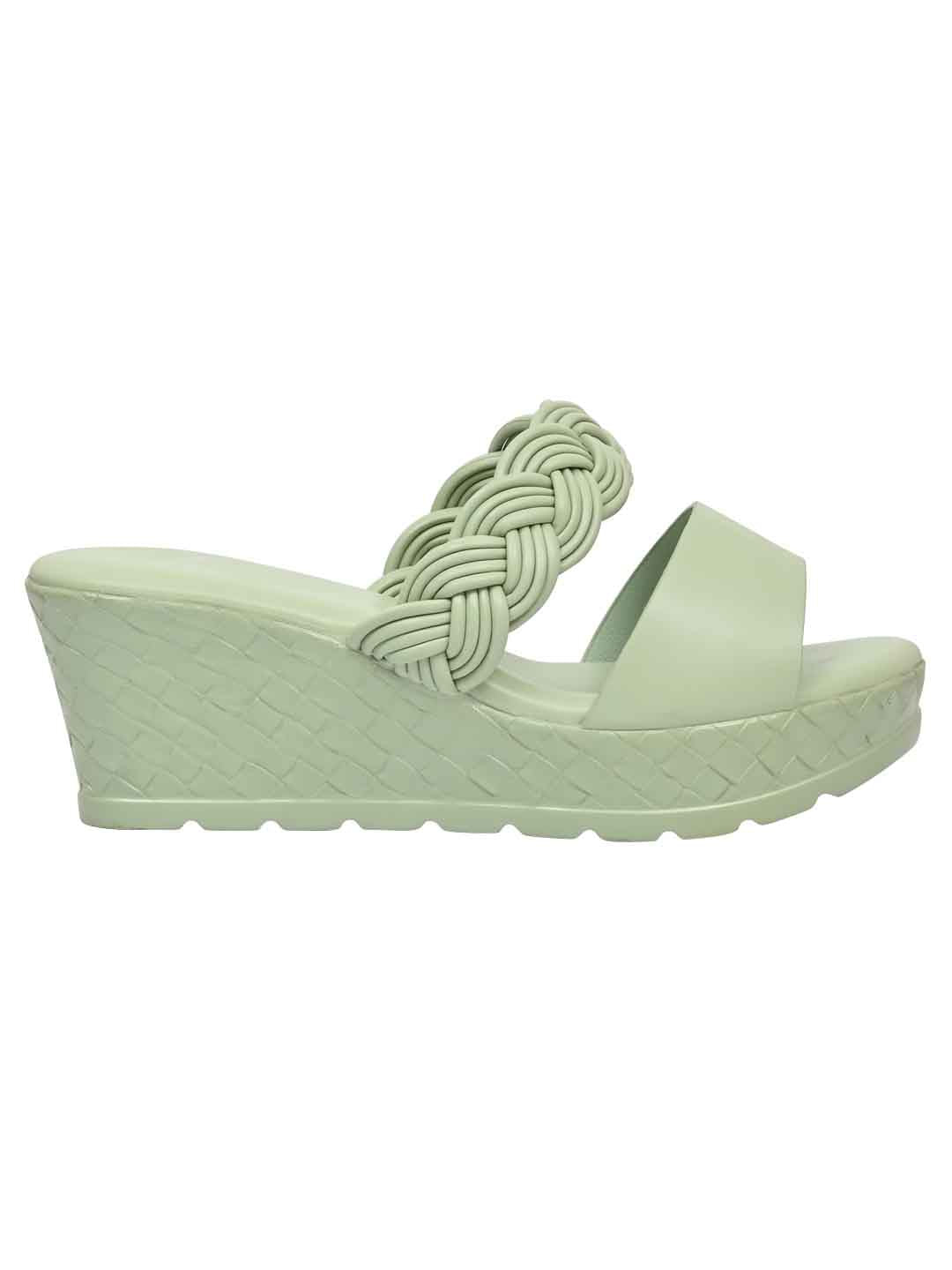 Footwear, Women Footwear, Sea Green Wedges